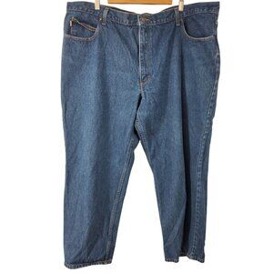 L.L. Bean Mens Natural Fit Blue Denim Jeans 46X29 Cotton Casual Wear